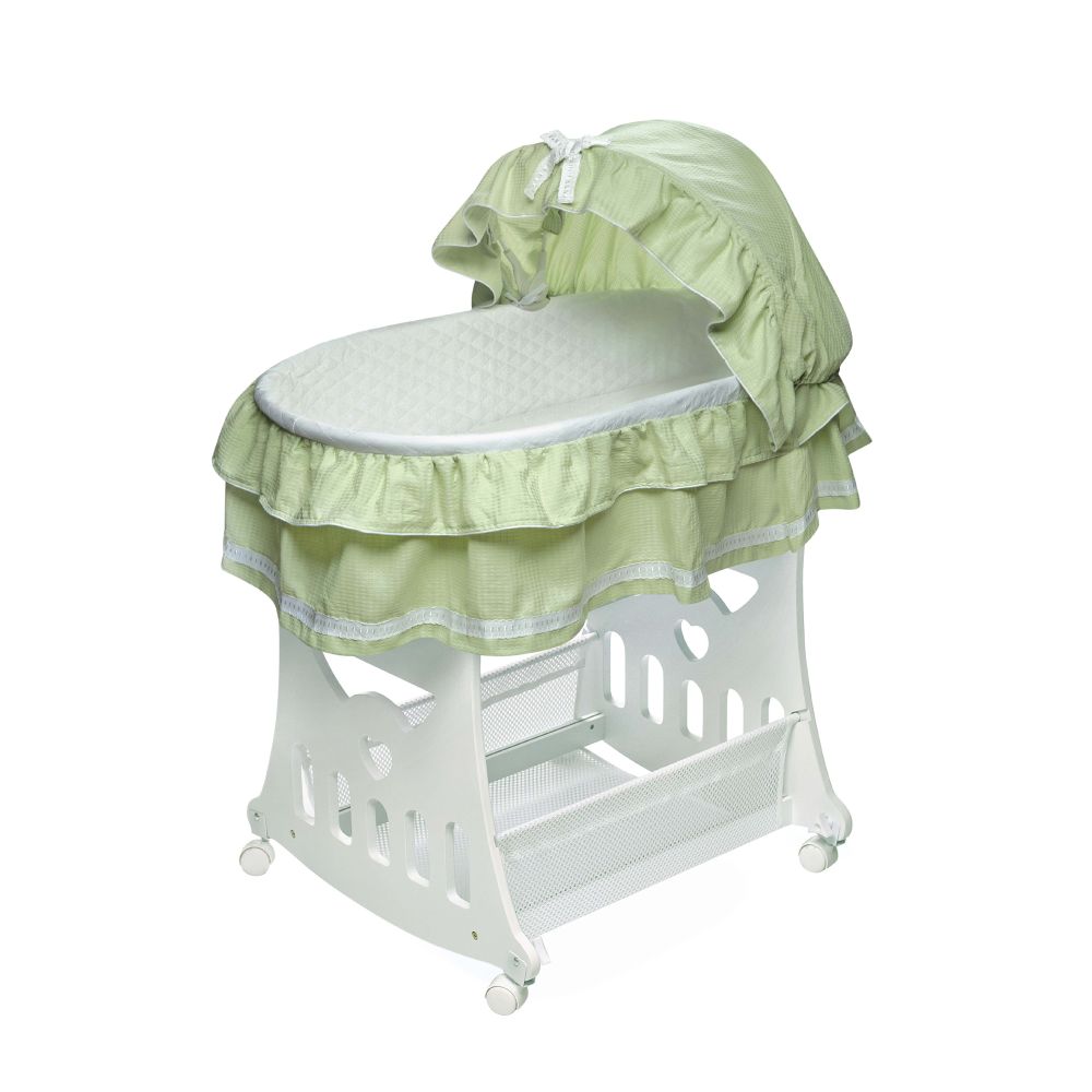 Badger Basket Sage Waffle Ruffled Bassinet at Kmart.com
