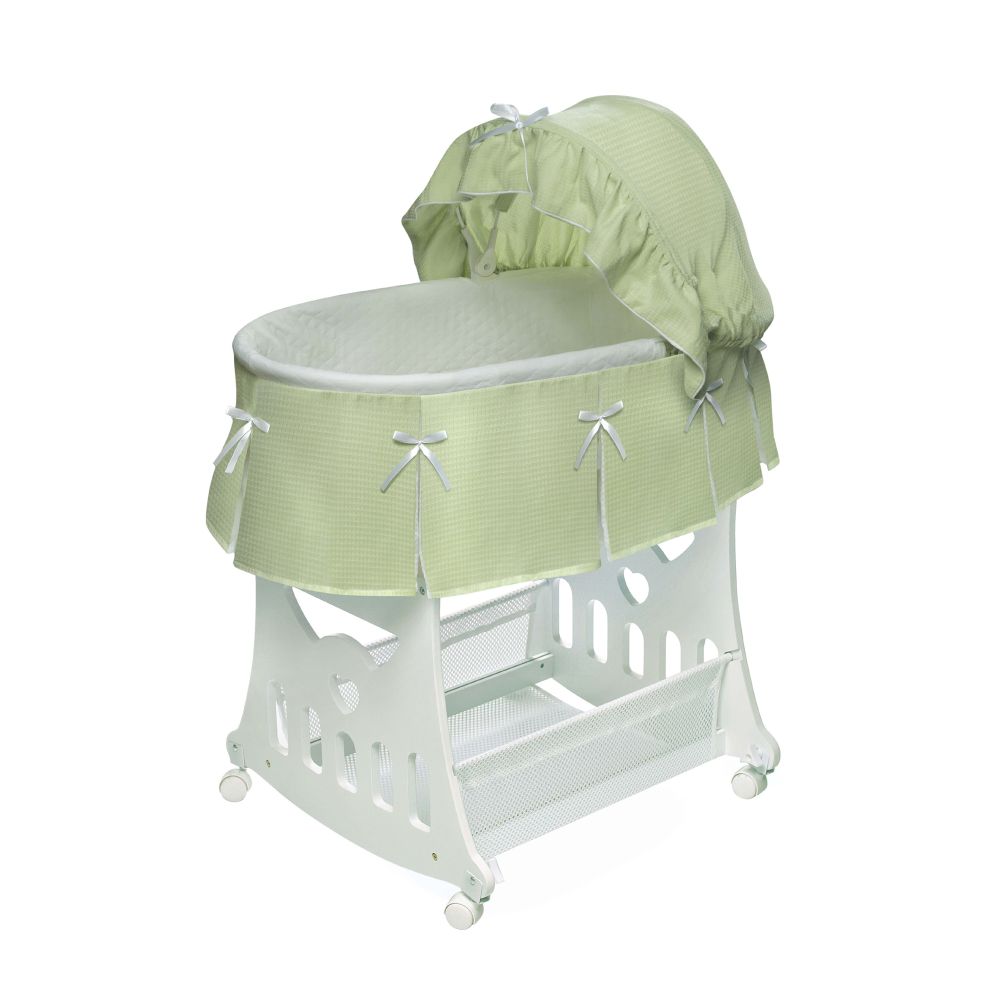 Badger Basket Sage Waffle Pleated Bassinet at Kmart.com