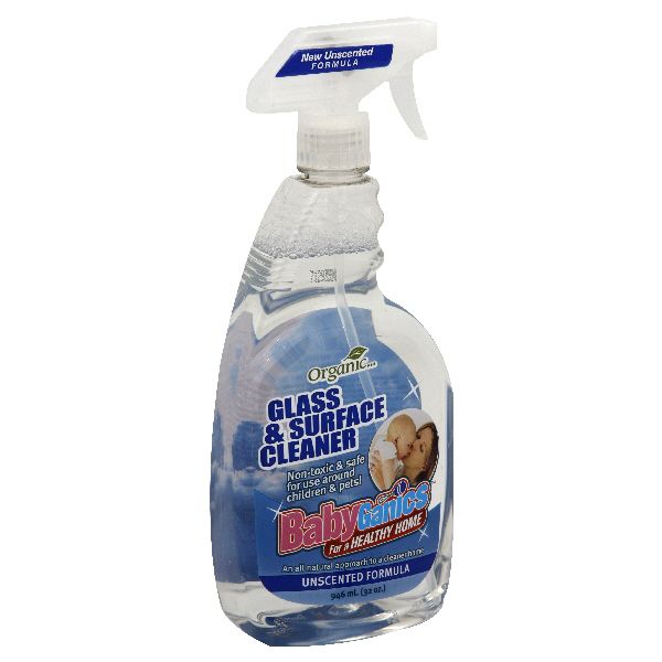 BabyGanics Glass & Surface Cleaner, Unscented Formula, 32 oz (946 ml) at Kmart.com