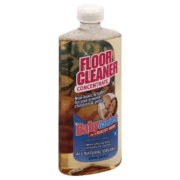 BabyGanics Floor Cleaner Concentrate, Unscented Formula, 16 oz (473 ml)