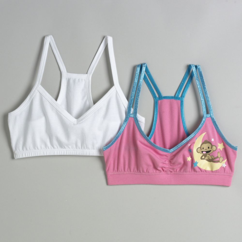 Joe Boxer Girl's Monkey Moon Graphic Racerback Bras - 2-Pack at Kmart.com