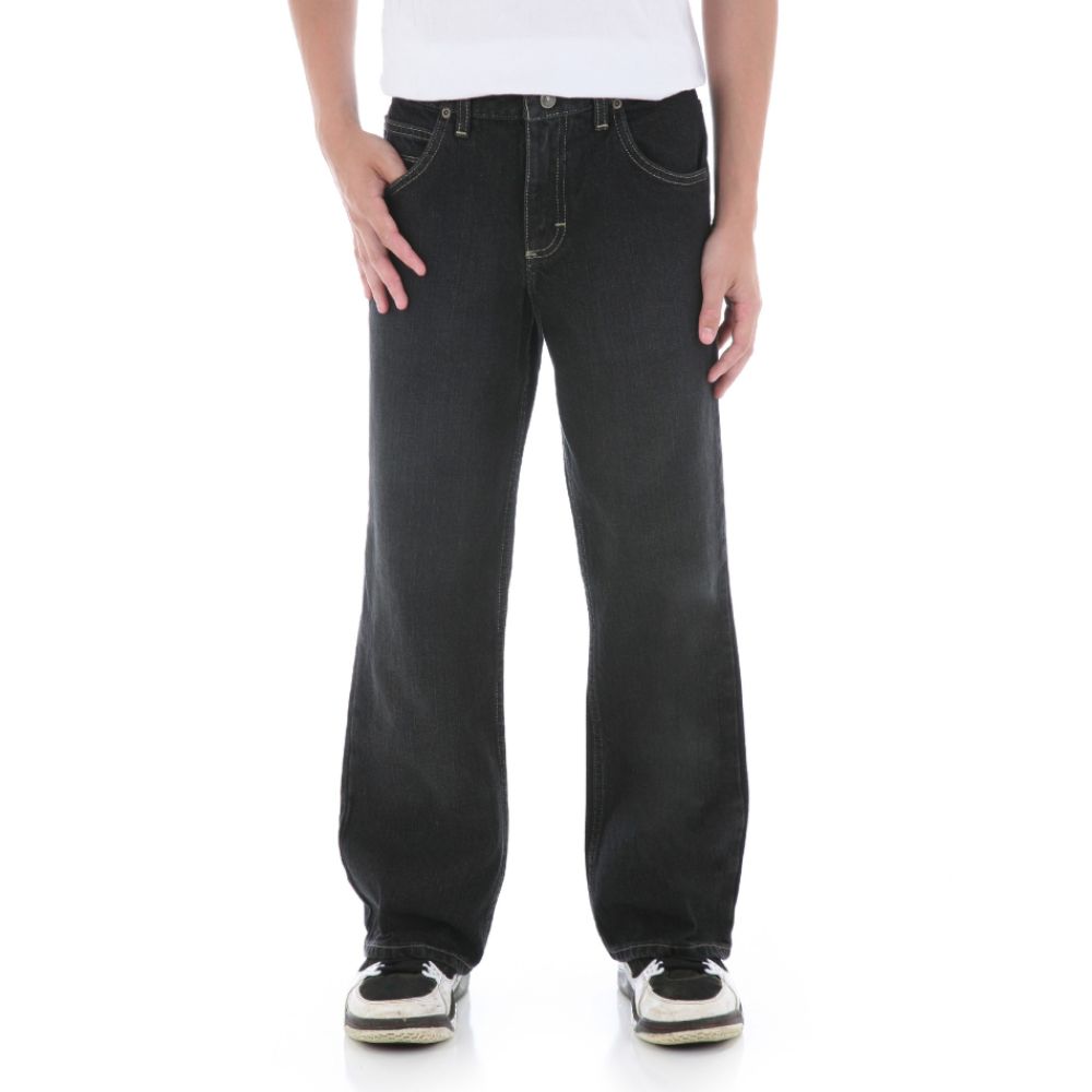 Wrangler Boy's Husky 5-Pocket Dark Denim Bootcut Jeans at Kmart.com