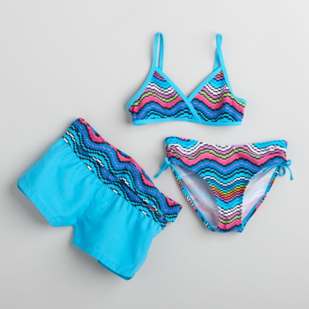 Girl's Three-Piece Bikini Set