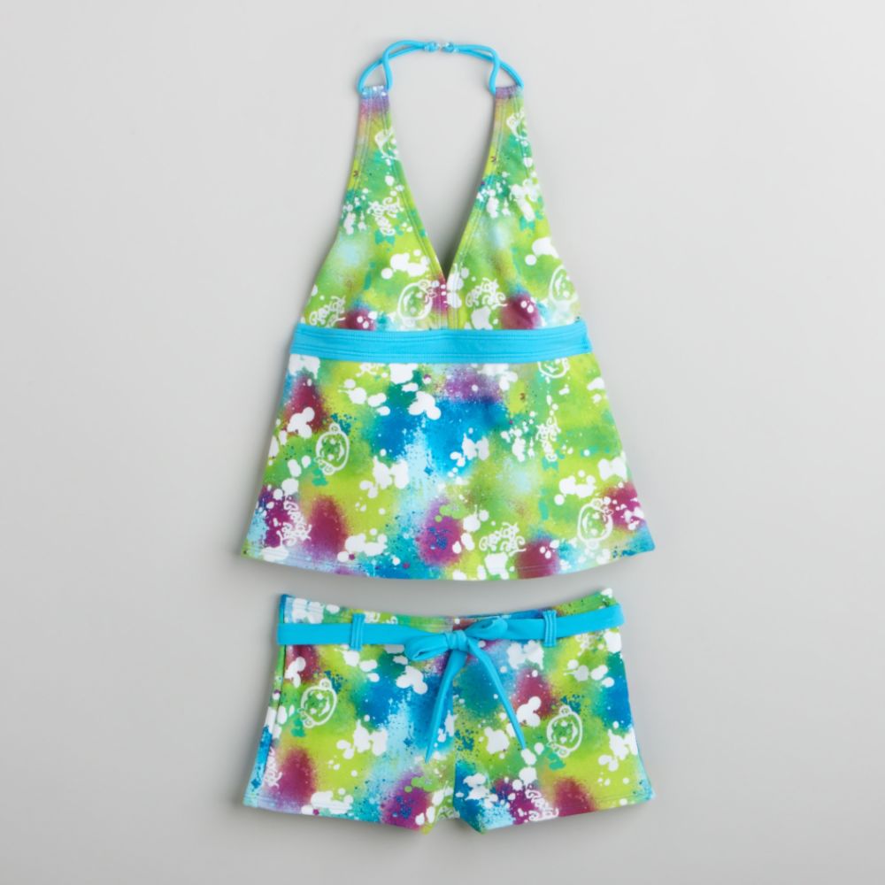 Joe Boxer Girl's Neon Splotch Halterkini Swim Suit at Kmart.com