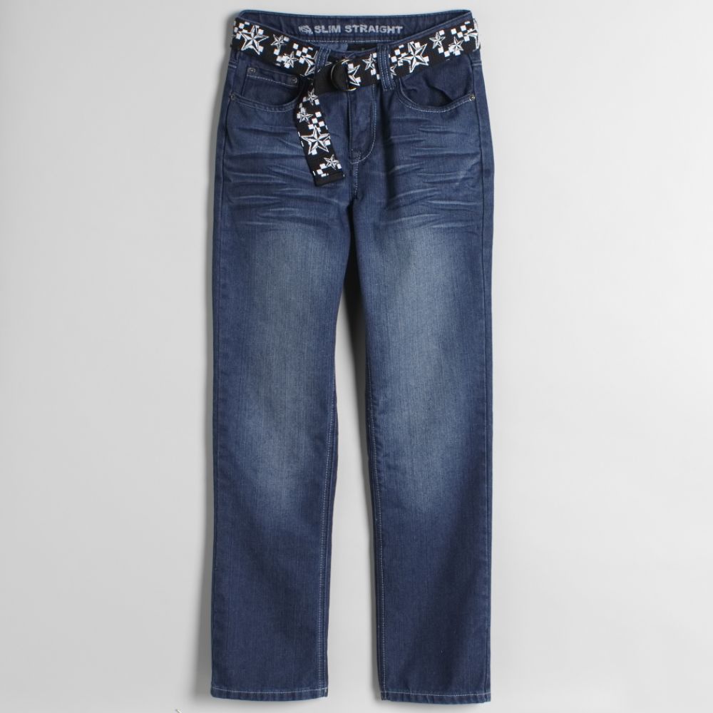 NSS Girls' Slim Fit Straight Leg Jeans