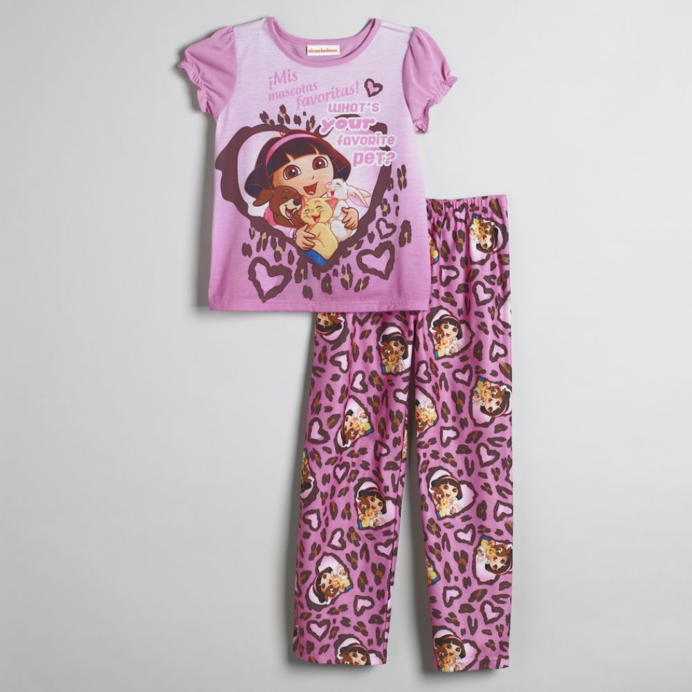 Dora The Explorer Girl's Dora the Explorer Favorite Pet Pajamas