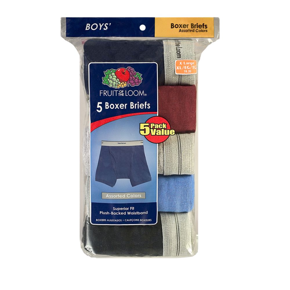 Fruit of the Loom Boy's 5 Pack Boxer Briefs Colors May Vary at Kmart.com