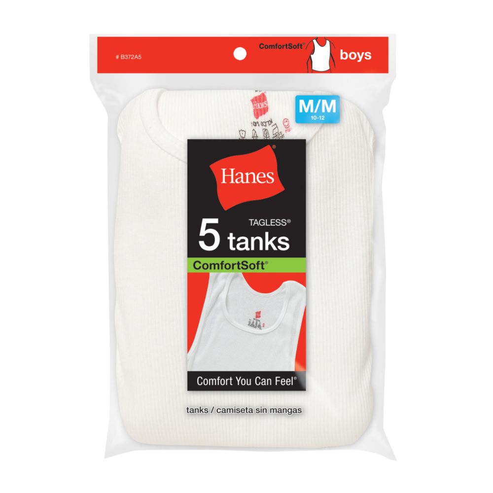 Hanes Boy's A-Shirt White 5 Pack at Kmart.com