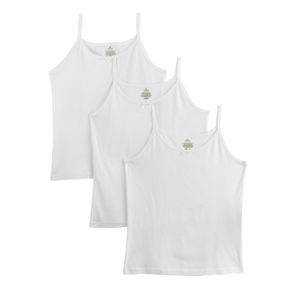 Joe Boxer Girl's Cami Undershirt White 3 Pack at Kmart.com