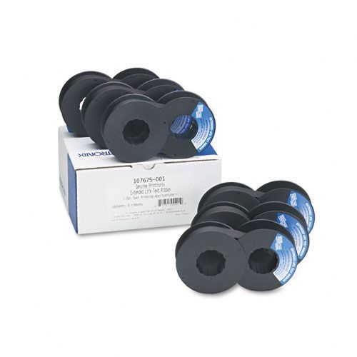 Printronix 107675001 Printer Ribbon 30M Yield Black Sixbx