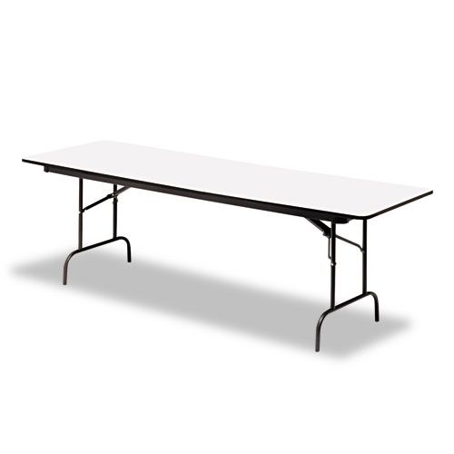 Iceberg Premium Wood Laminate Folding Table 30 x 72 Gray