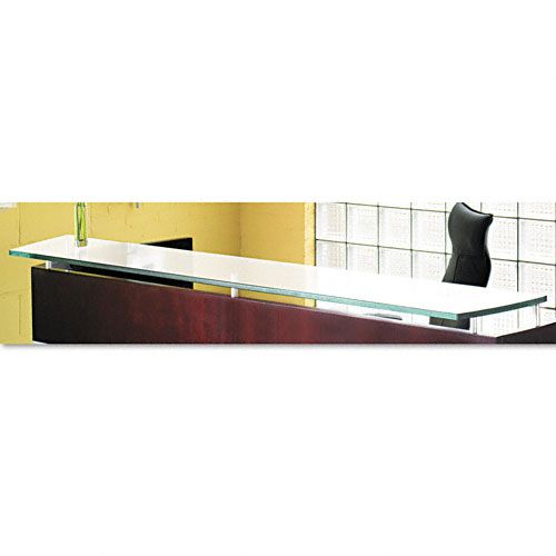 Tiffany Industries Napoli Veneer Series Glass Reception Counter