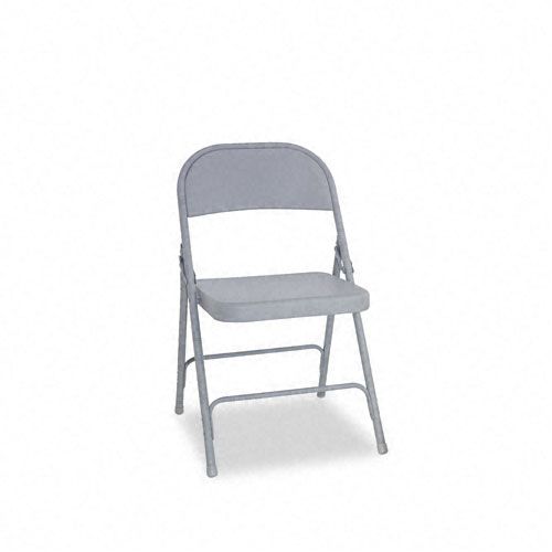 Alera Steel Folding Chair, Gray