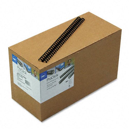 GBC ProClick Spines 3834 45 Sheet Capacity Black