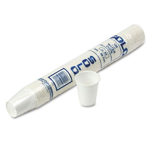 SOLO White Paper Water Cups, Three Ounces, 100 Per Pack