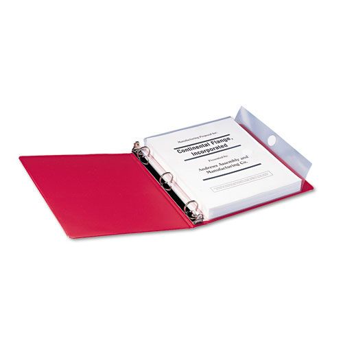 Smead Poly Ring Binder Pockets, 8.5x11,