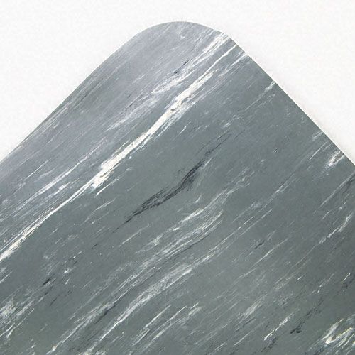 Crown Cushion Step Mat Rubber 36 x 72 Marbleized Gray