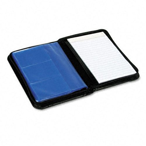 Rolodex Faux Leather Business Card Book with Zipper