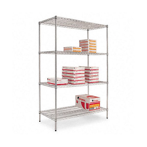 Alera Industrial Wire Shelving Starter Kit ALESW504824SR