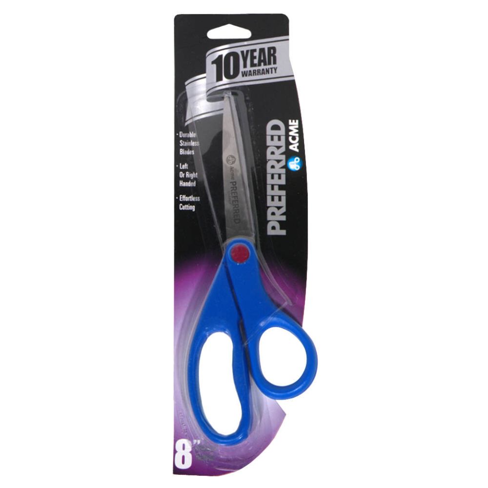 Westcott Acme Preferred Scissors Straight Handle 8 Inch 1 pair