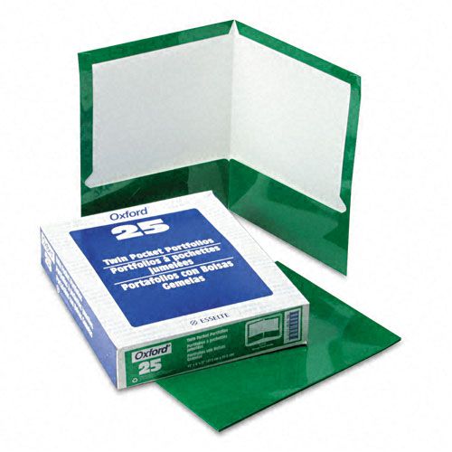 Oxford Glossy Laminated Folder 100 Sheet Capacity Green