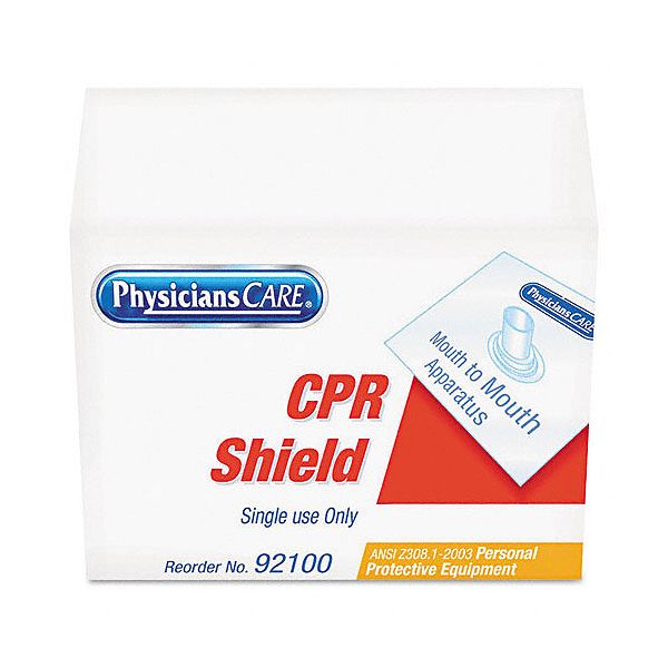 Acme United Cpr Shield, Clear, Plastic ACM92100