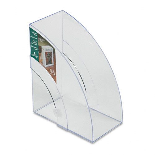Rubbermaid Optimizers Deluxe Plastic Magazine Rack