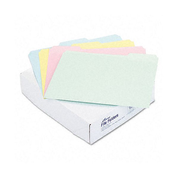 Ampad Evidence Pastel Colored File Folders AMPC2113PASR