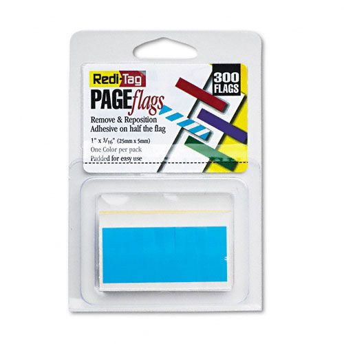 Redi Tag RemovableReusable Page Flags Blue 300 per Pack