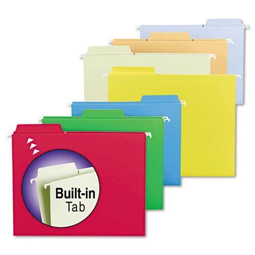 Smead Hanging File Folders, Primary Colors, 18 per Box