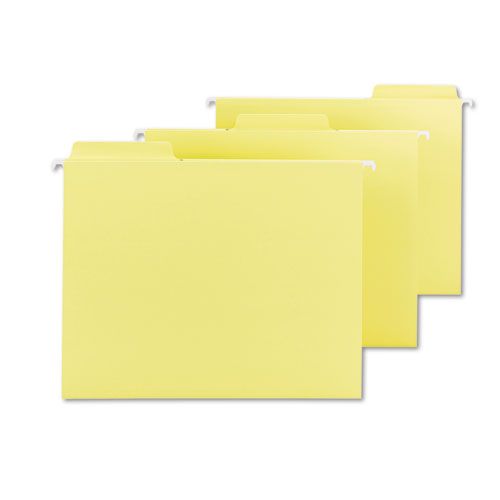 Smead FasTab Hanging File Folders Letter Yellow 18Bx