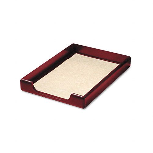 Rolodex Wood Tones Legal Desk Tray Wood Mahogany