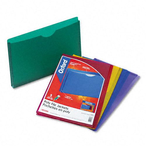 Pendaflex Expanding Poly Legal File Jackets Five ColorsPk