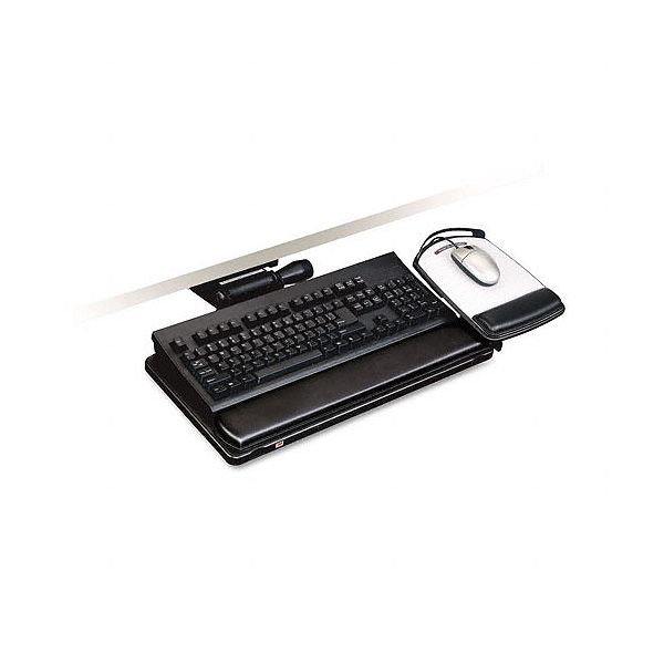 3m Ez Adjust Keyboard Tray, 19-1/2 X 10-1/2, Black MMMAKT150LE