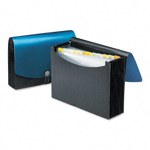 Smead 13 Pocket Poly Expanding File BlackBlue