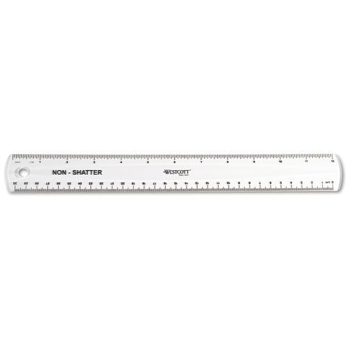 Westcott Non Shatter Ruler 12 Inches