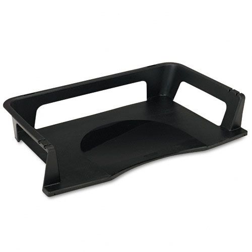 Rubbermaid Regeneration Letter Tray Plastic Black