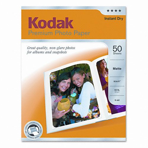 Kodak Matte Premium Photo Paper 8 12 x 11 50 Sheets