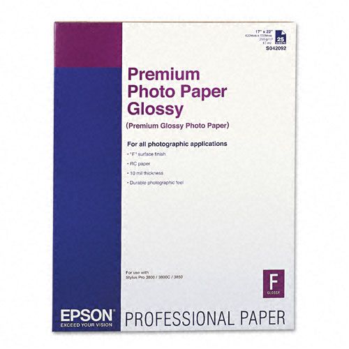 Epson Glossy Premium Photo Paper, 17 x 22,