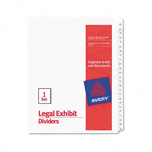 Avery Legal Index Divider Set Allstate Style