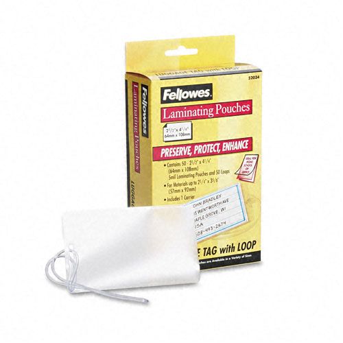 Fellowes Laminating Pouches 5mm 4 14 x 2 12 50pack