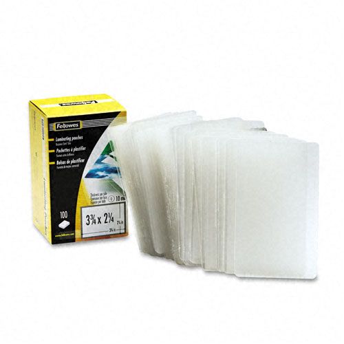 Fellowes Business Card Laminating Pouch 10mm 100 per pack