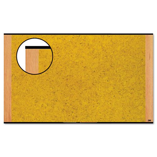 3M Cork Bulletin Board 36 x 24 Light Cherry Frame