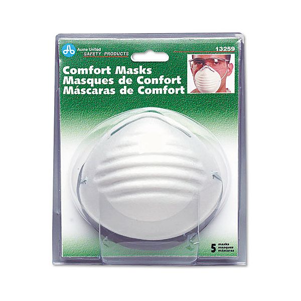 Acme United Comfort Dust Masks, 5 Per Pack ACM13259