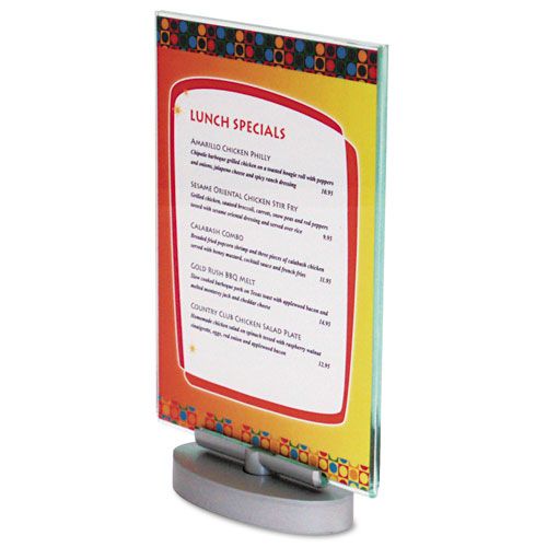 deflect o Superior Image Swivel Base Sign Holder