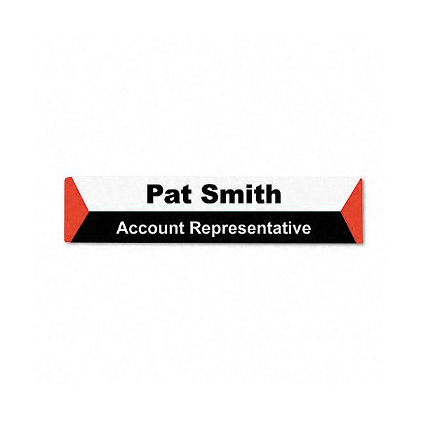 Advantus One-sided Wall Panel Sign Name Holders, Acrylic AVT75329