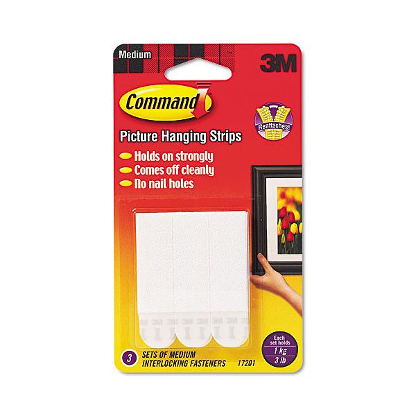 3m Command Adhesive Interlocking Fasteners MMM17201OF