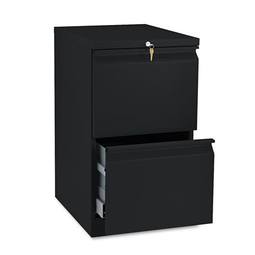 HON Two Drawer Mobile Pedestal File 19 7834d Black