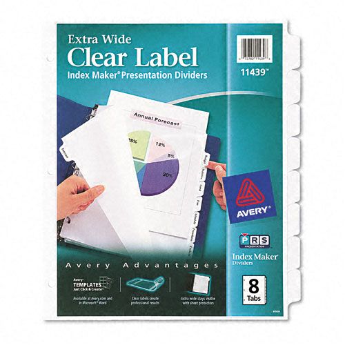 Avery Index Dividers Extra Wide Labels 8 Tab Legal