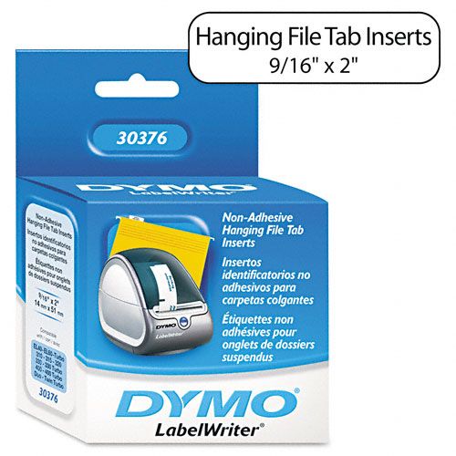 DYMO Hanging File Tab Labels 916 x 2 White 260Roll
